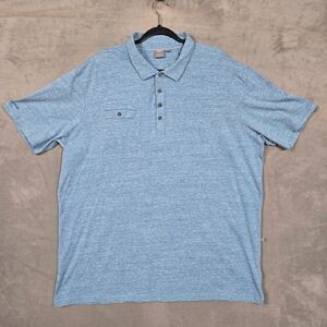Ping Golf Polo Men's 2XL Sensor Cool pocket‎ shirt blue heathered cool max